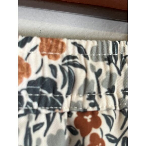 Rylee Cru Shorts Kid 10Y Brown Pull On Floral Summer Beach Travel Preppy Neutral - Picture 8 of 16